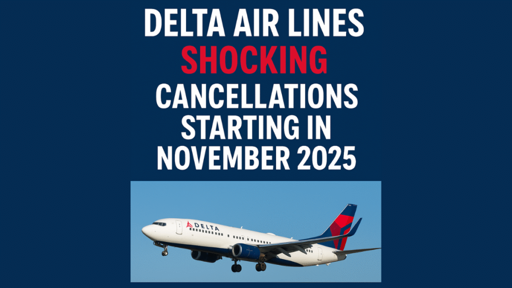 Delta Air Lines Shocking Flight Cancellations Starting in November 2025