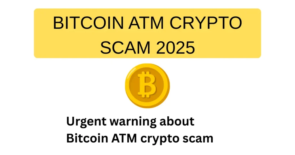 BITCOIN ATM CRYPTO SCAM